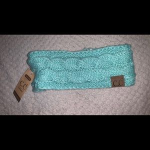 C.C Turquoise Headband With Sherpa Lining Inside